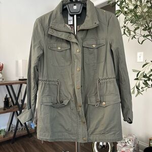 New York & Company Olive Utility Jacket